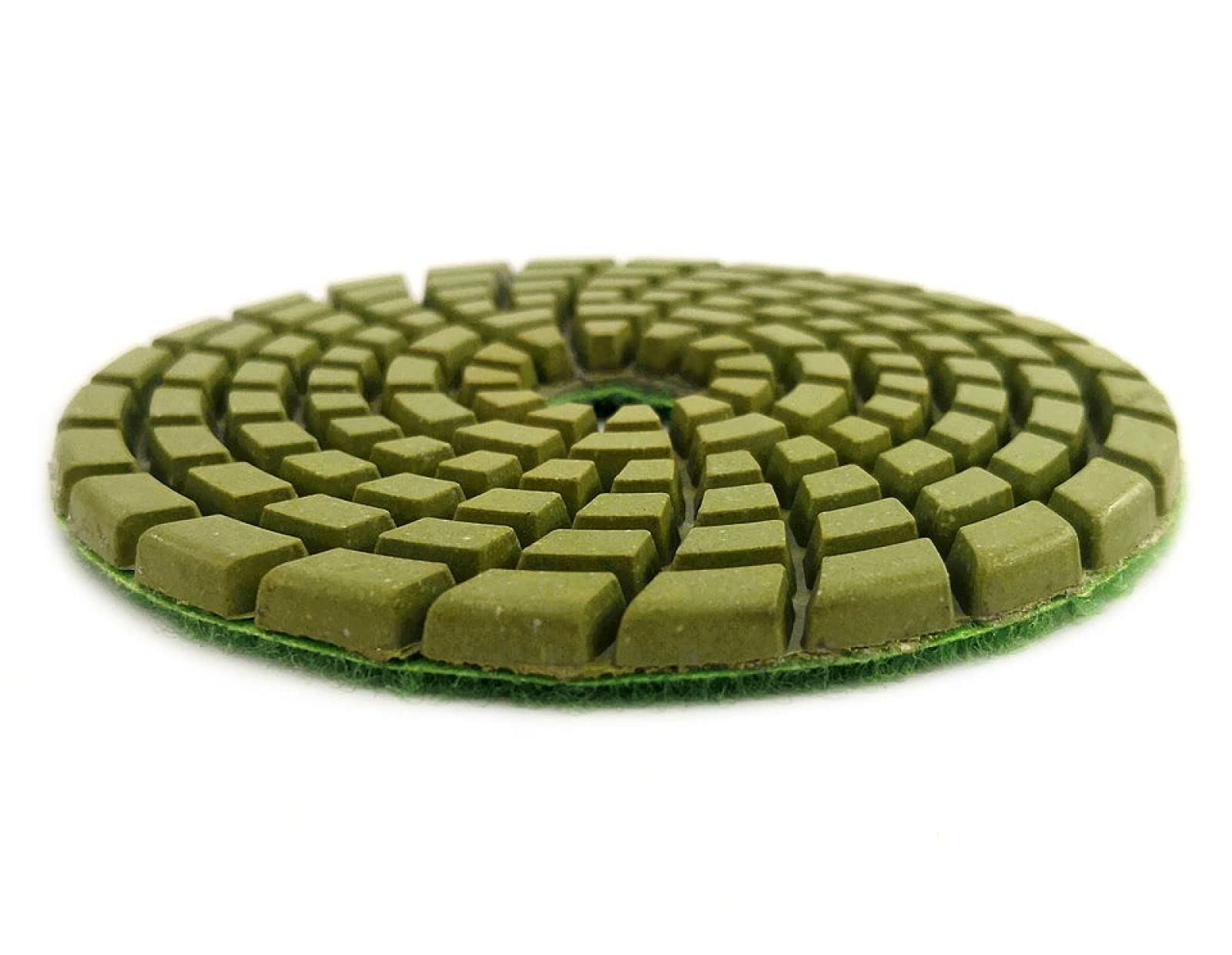 7 Uds. Almohadillas Para Pulir Diamantes De 4 Pulgadas De Espesor 4mm Almohadilla Para Pulir Suelos De Hormigón De Diamante Húmedo Para Discos De Molienda De Piedra De Mármol,Granos 50