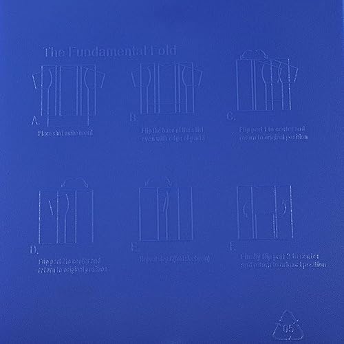 Miniatura 9 de YOUTHINK Carpetas de ropa, armario de ropa, camisa plegable, pantalones plegables, tallas para adultos, niños (azul)