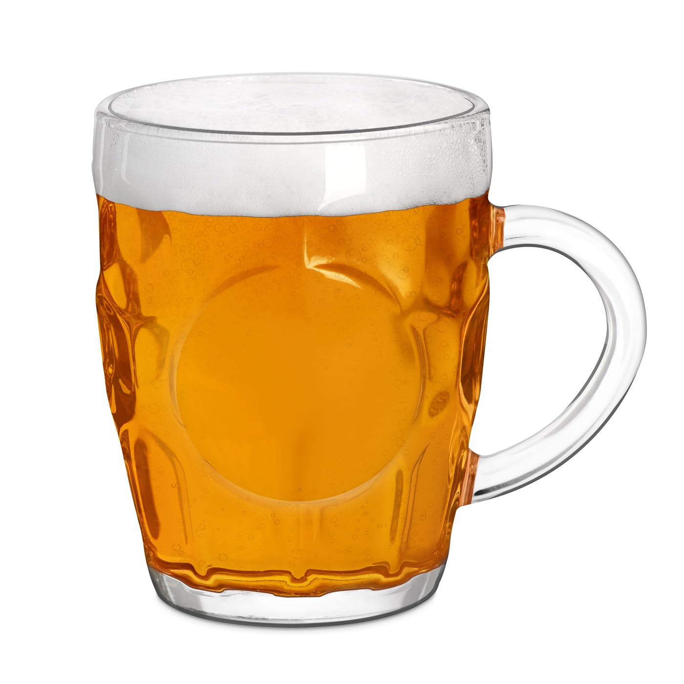 Maverton Kufel do Piwa – Szklany Kufel 500 ml, Klasyczny Design, Idealny Prezent dla Taty, Męża, Dziadka, na Urodziny, Dzień Ojca, Wieczór Kawalerski