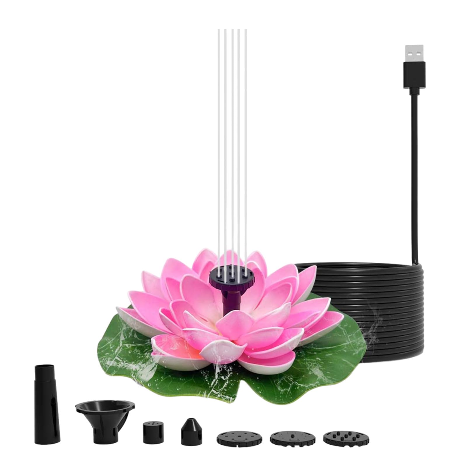 Solar Garden Fountain Pumps Outdoor Decoration for Patios Garden Fish Pond Bird Bath Landscape Enhancement Bird Bath