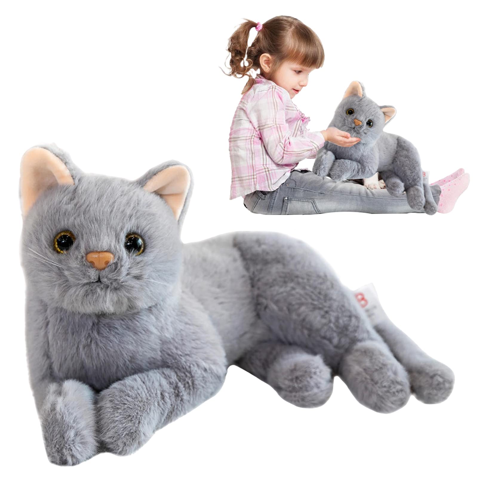 Amazon.co.jp: リアルな猫のぬいぐるみ 30.5cm 猫 ぬいぐるみ 猫好き