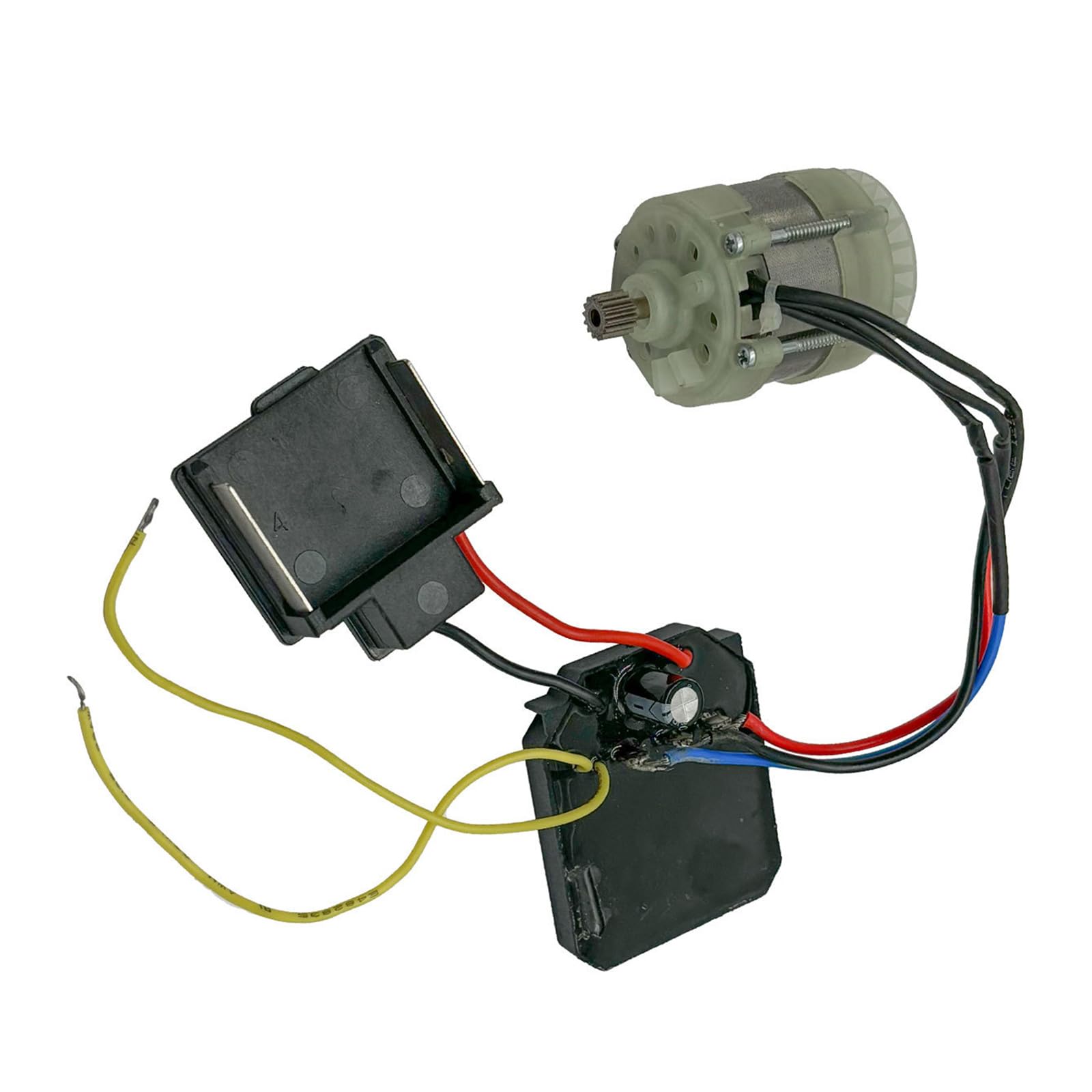 Mekalero Electric Chain Cutter Motor Replacement, Brushless Motor Assembly With Connector Leads And Gear Shaft For Compact Cutter Maintenance Tasks Compact Pruning Chain Controller Board Repair Component Gear