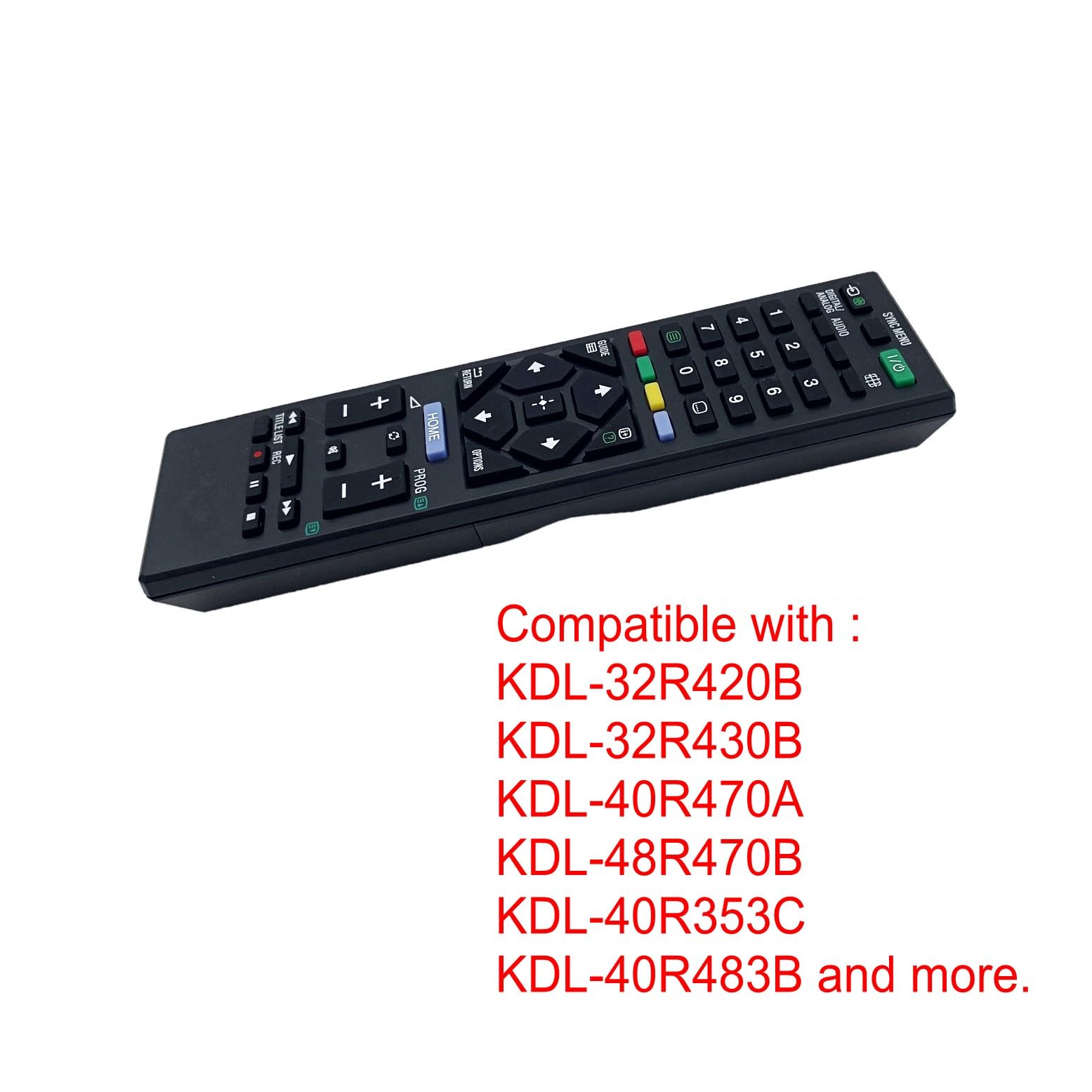 JZK Telecomando di ricambio per TV LCD Sony, telecomando compatibile con Smart TV SONY Bravia