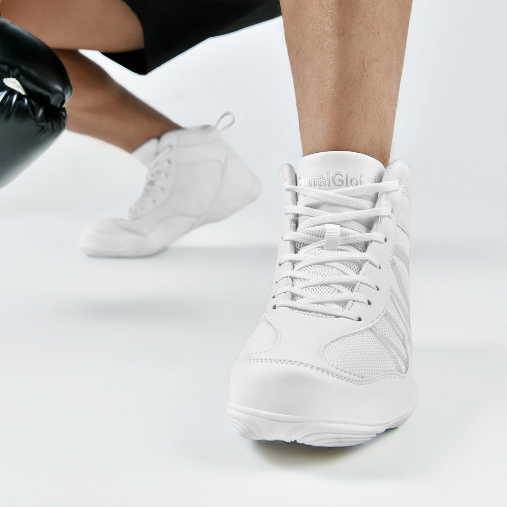 DimaiGlobal Scarpe da wrestling da uomo, scarpe da boxe, suola a goccia zero, scarpe da combattimento, scarpe da combattimento, fitness, taekwondo, karate, arti marziali, sollevamento pesi, scarpe da