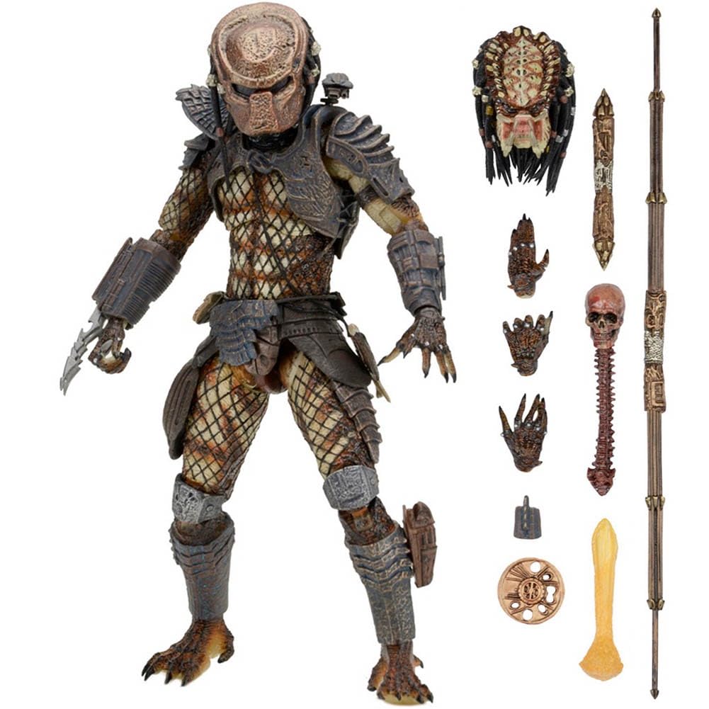 Jiumaocleu Yautja-Ultimate City Hunter Action Figure 18CM PVC Anime Movable Joints Standing Pose Collectors and Display Halloween Figures — image 1