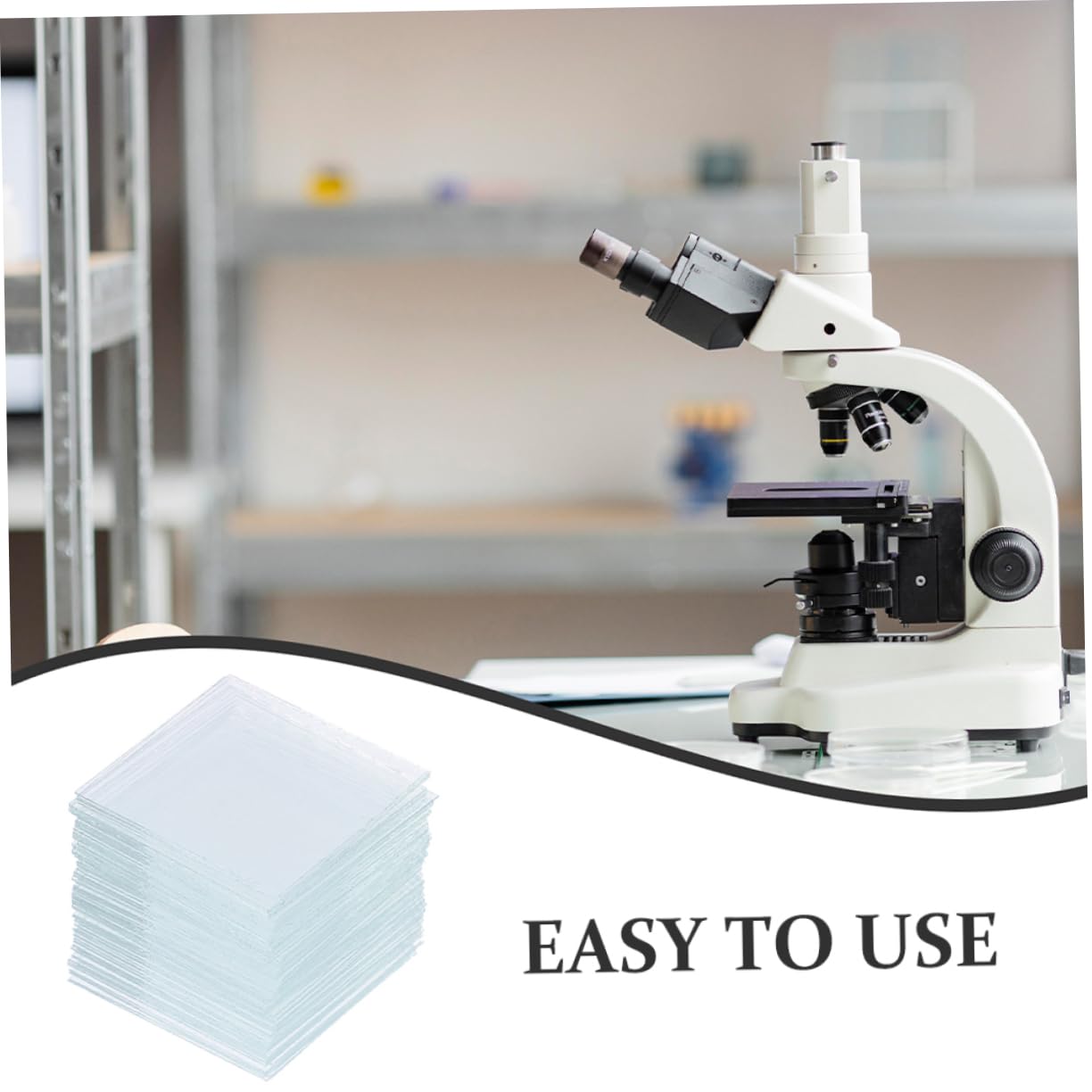 OUNONA 500pcs Glass Slide Microscope Slides Covers Microscope Slides Blank Microscope Slides Clear Square Microscope Slides Microscope Slides Glass Square Glasses Square Coverslip Slide