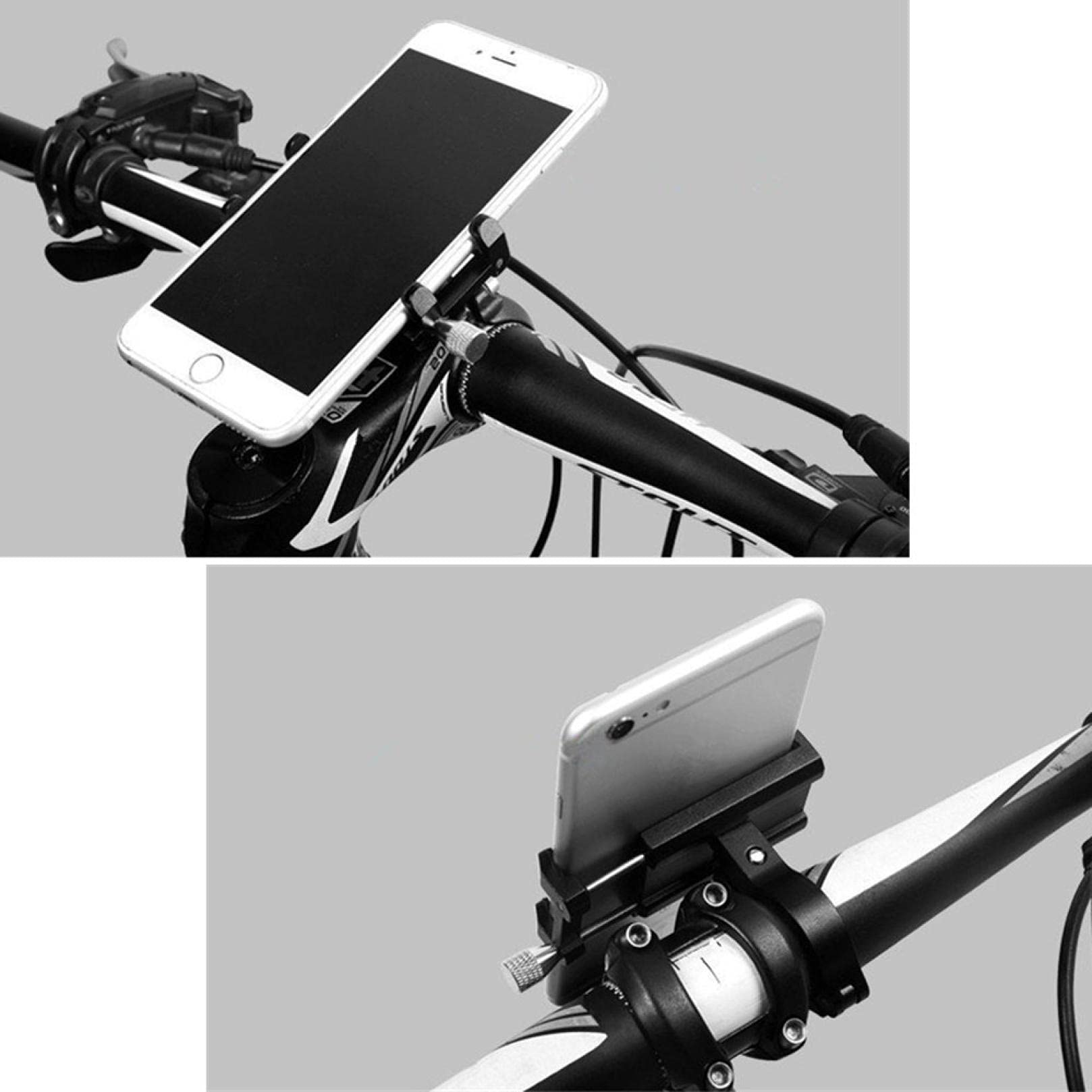 Support TéLéPhone De VéLo, Support TéLéPhone De Moto - Support Guidonavec 360° Rotation pour Iphone 12, 11 Pro, XS Max, X, XR, 8, 7, 6S, Samsung S10 S9 S8, Huawei, 4.0-6.5 Pouces Smartphones (Noir)