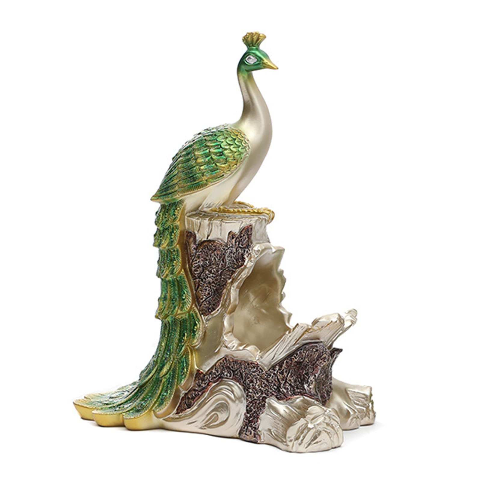 Photo 1 of **SEE NOTES**Kzkyrsl Luxury Peacock Wine Bottle Holder Peacock Statue 
