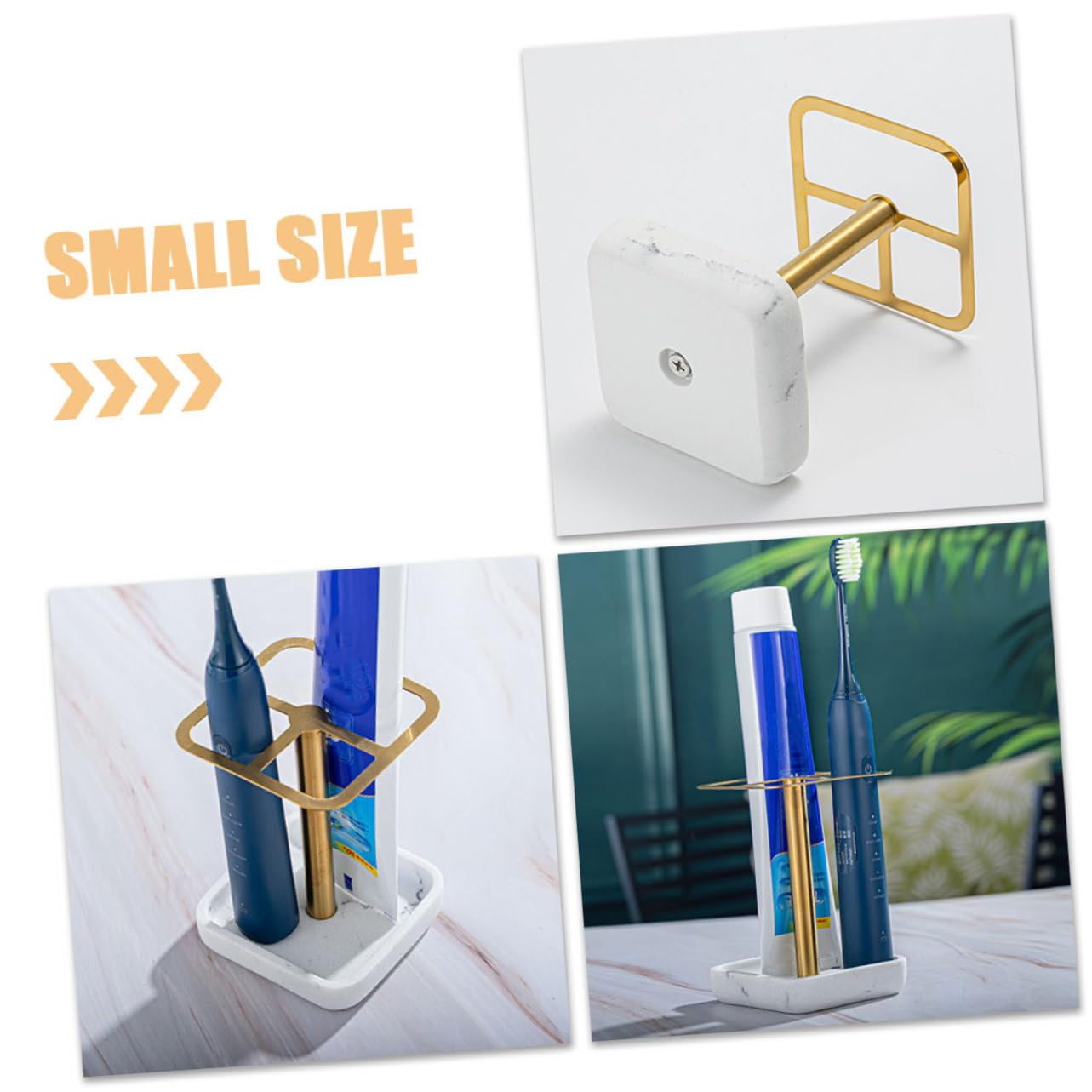 PRETYZOOM 2 Pezzi Portaspazzolino Portaspazzolino Per Uso Domestico Forniture Per La Casa Organizzatore Per Il Bagno Di Casa Porta Spazzolini Da Bagno Organizzatore Per