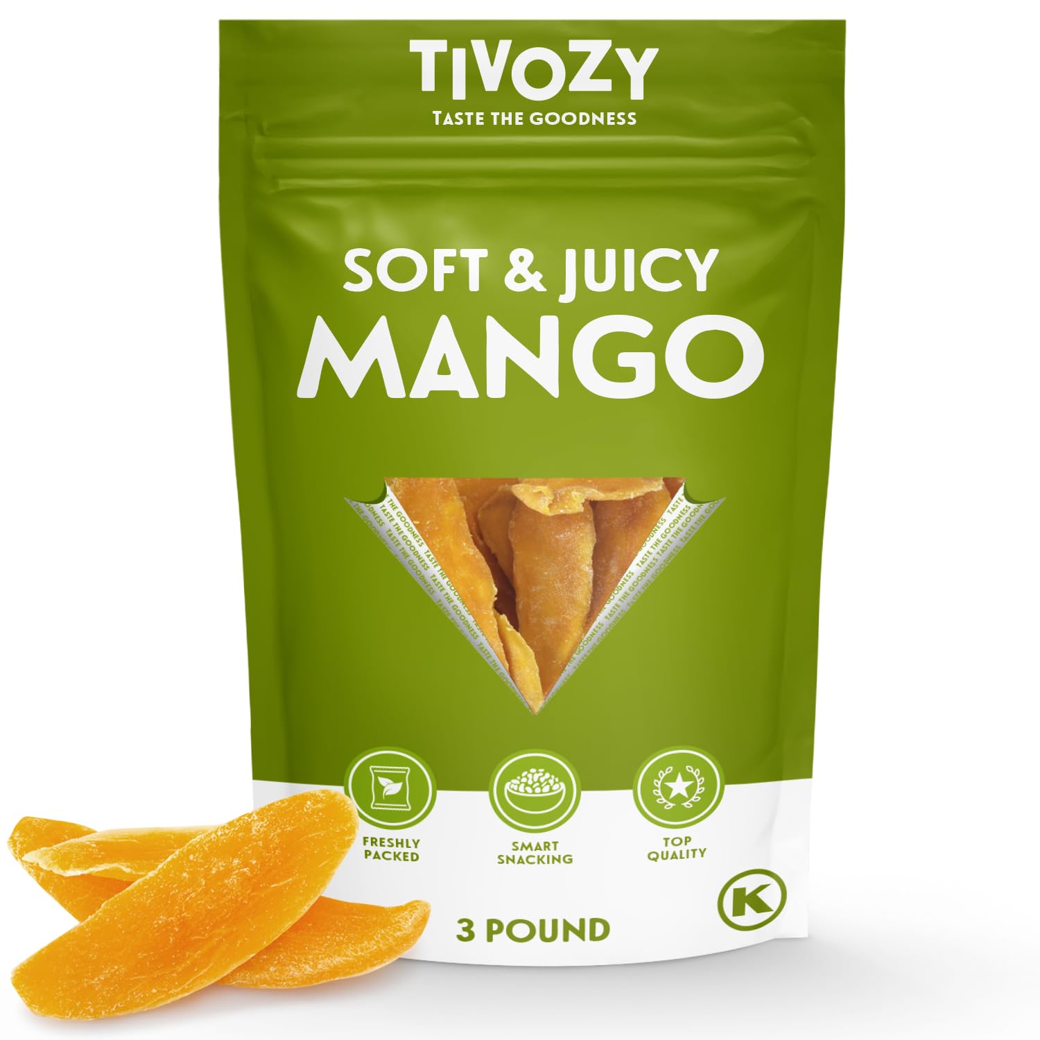TIVOZY Dried Mango Slices - dried fruits and vegetables | Mubboo