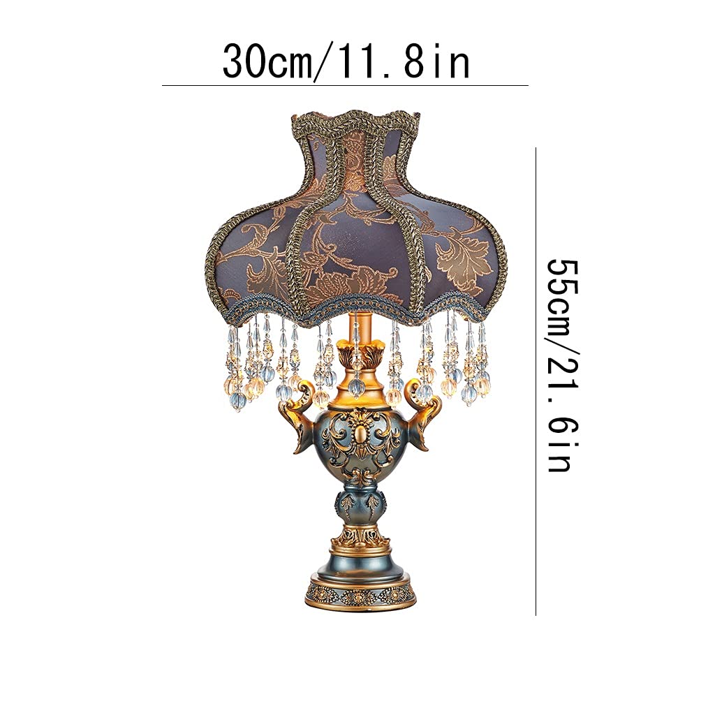Lámpara de Mesa Lampada da Tavolo in Resina Luce Lusso Comodino Lampada Creativa da Letto Comodino Lampade Retro Crafts Decorazione Regali dormitorio y Sala de estar