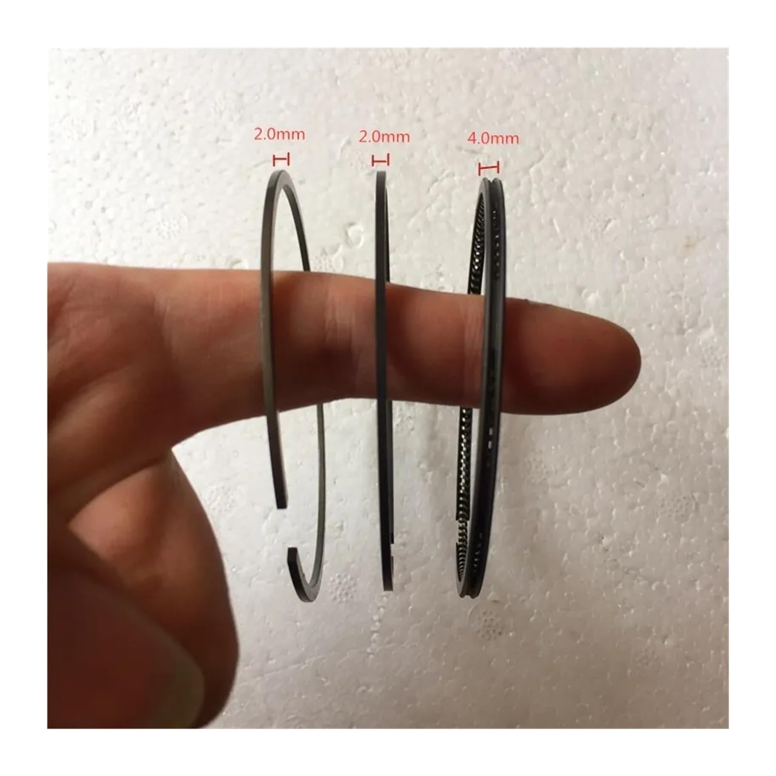 Kit pistone e fasce elastiche (incl. pistone, fascia elastica, spinotto, anello elastico) for motore diesel raffreddato ad aria 186FA 186 186F L100 9HP, generatore 5~5KW