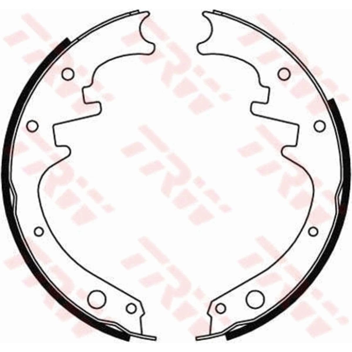 TRW GS8412 BRAKE SHOE SET ORIGINAL NEW OE REPLACEMENT