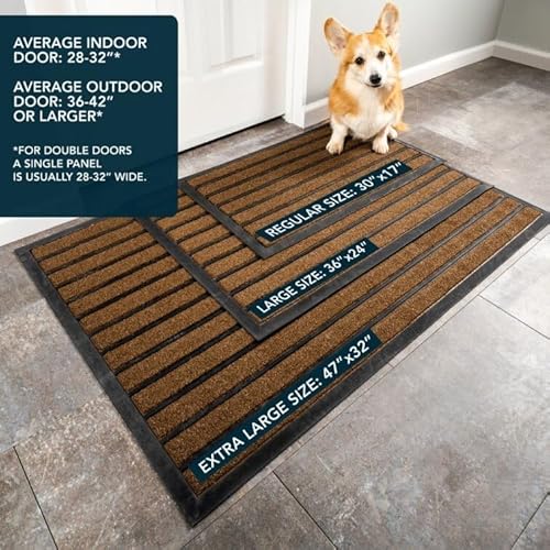 Ubdyo CR 063 BROWN Extra Durable Door Mat - Dirt Trapping Outdoor Welcome Mats - Non-Slip Outdoor Door Mats thumb #6