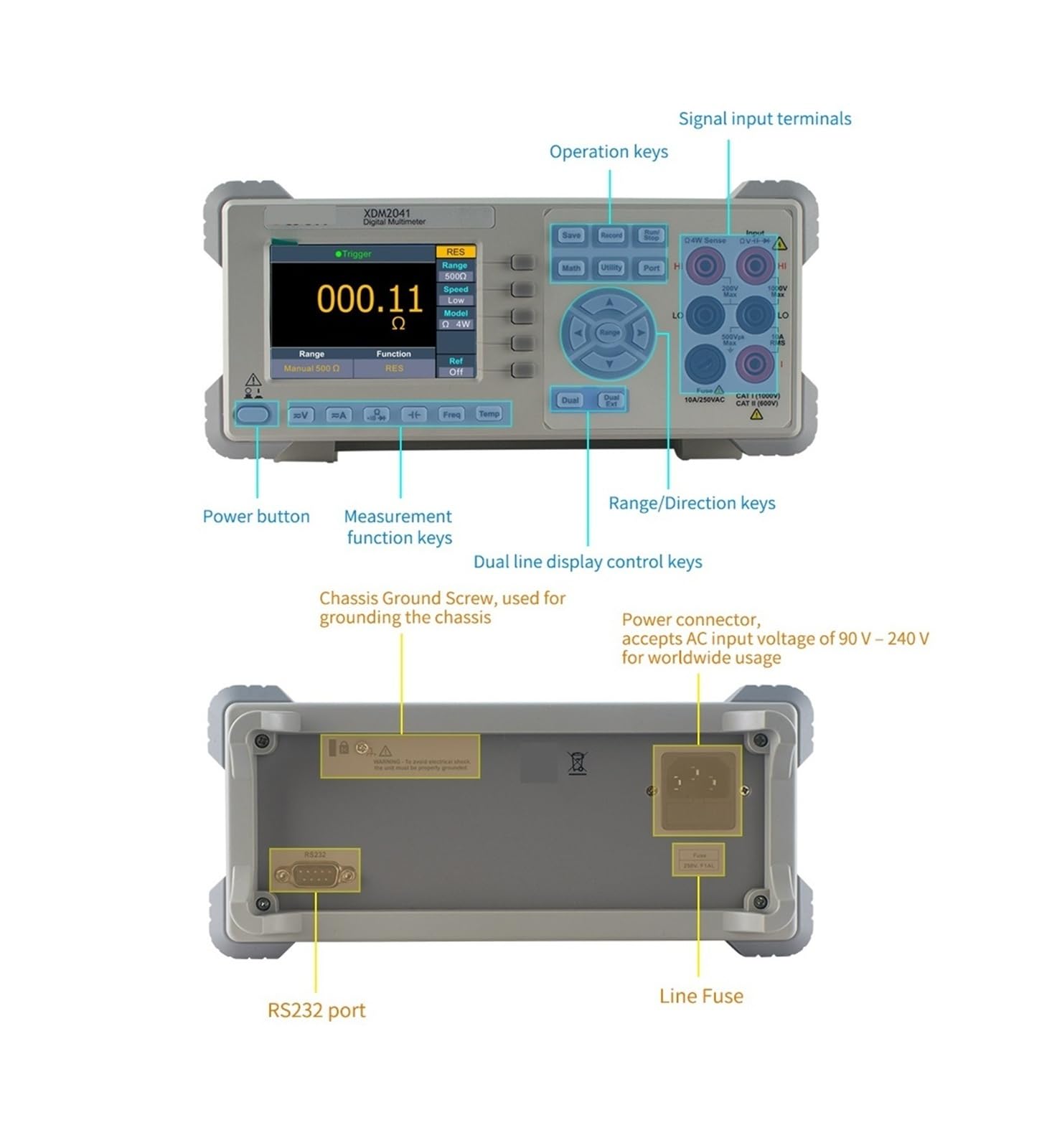 Tester per batterie, XDM2041 Tester professionale per batterie auto | Offre test di tensione, resistenza interna, display digitale chiaro; ideale per manutenzione e diagnostica delle batterie.