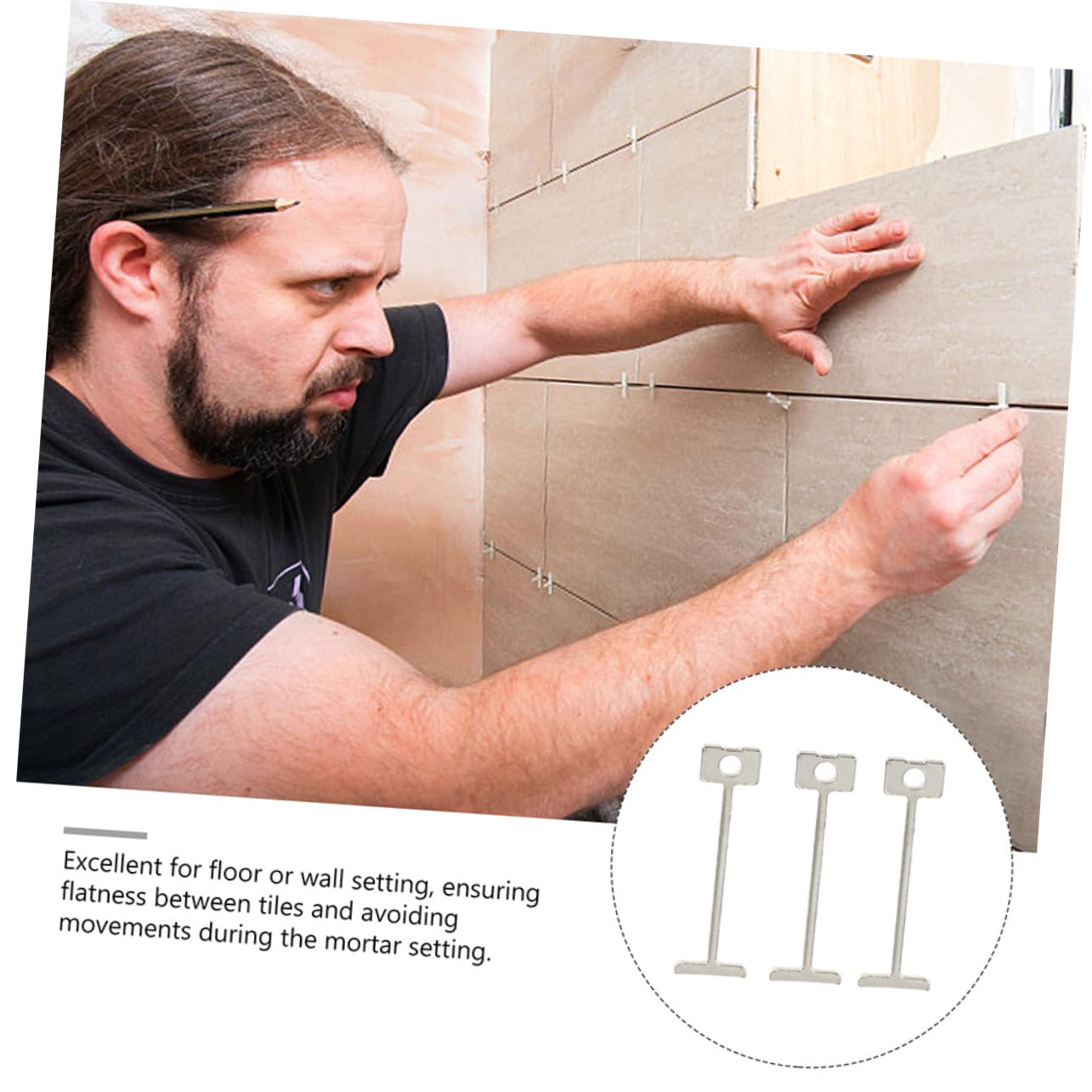 Gadpiparty 800pièces Entretoises De Carrelage Acier Réutilisables Aiguilles De Nivellement Pour Tuiles Outil Pratique Pour Installation De Carrelage Toutes
