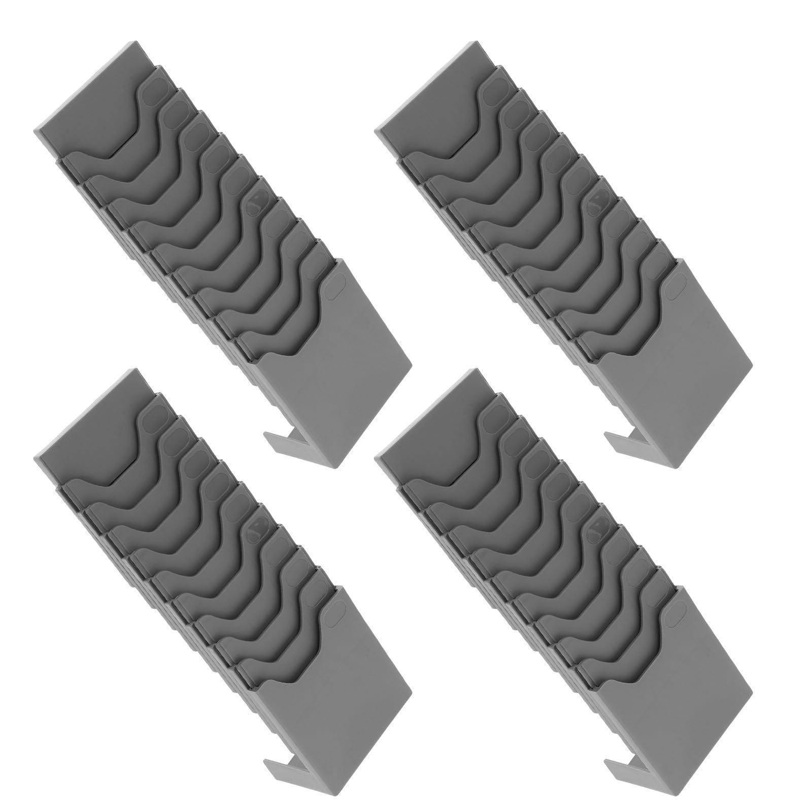 Toyvian 4 Pièces Présentoir Porte-cartes Vertical à 10 Fentes