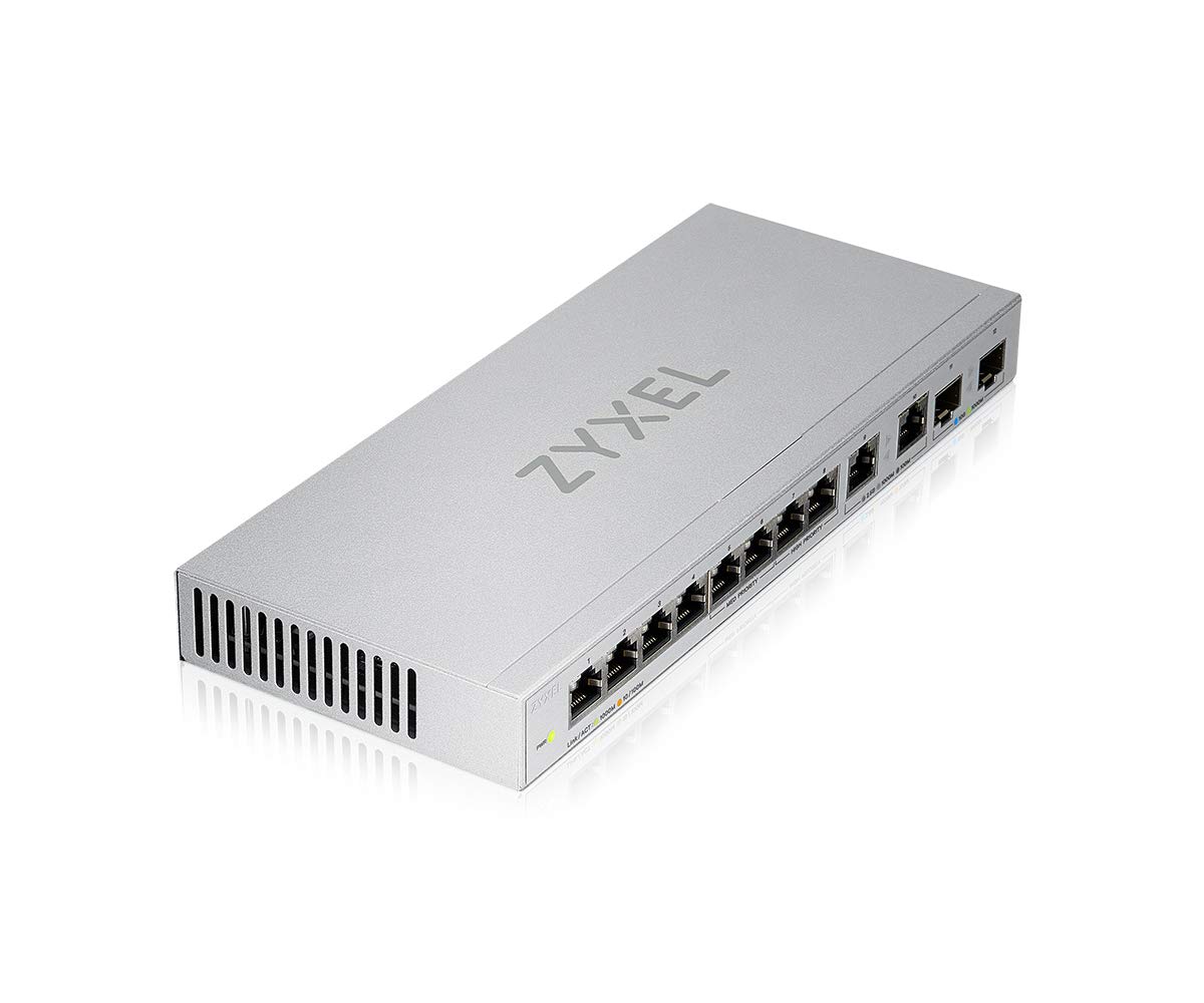 Commutateur Zyxel 12 Ports Multi-gigabit - 3 Ports 10G + 1 SFP+ 10G - Gestion Web, Silencieux