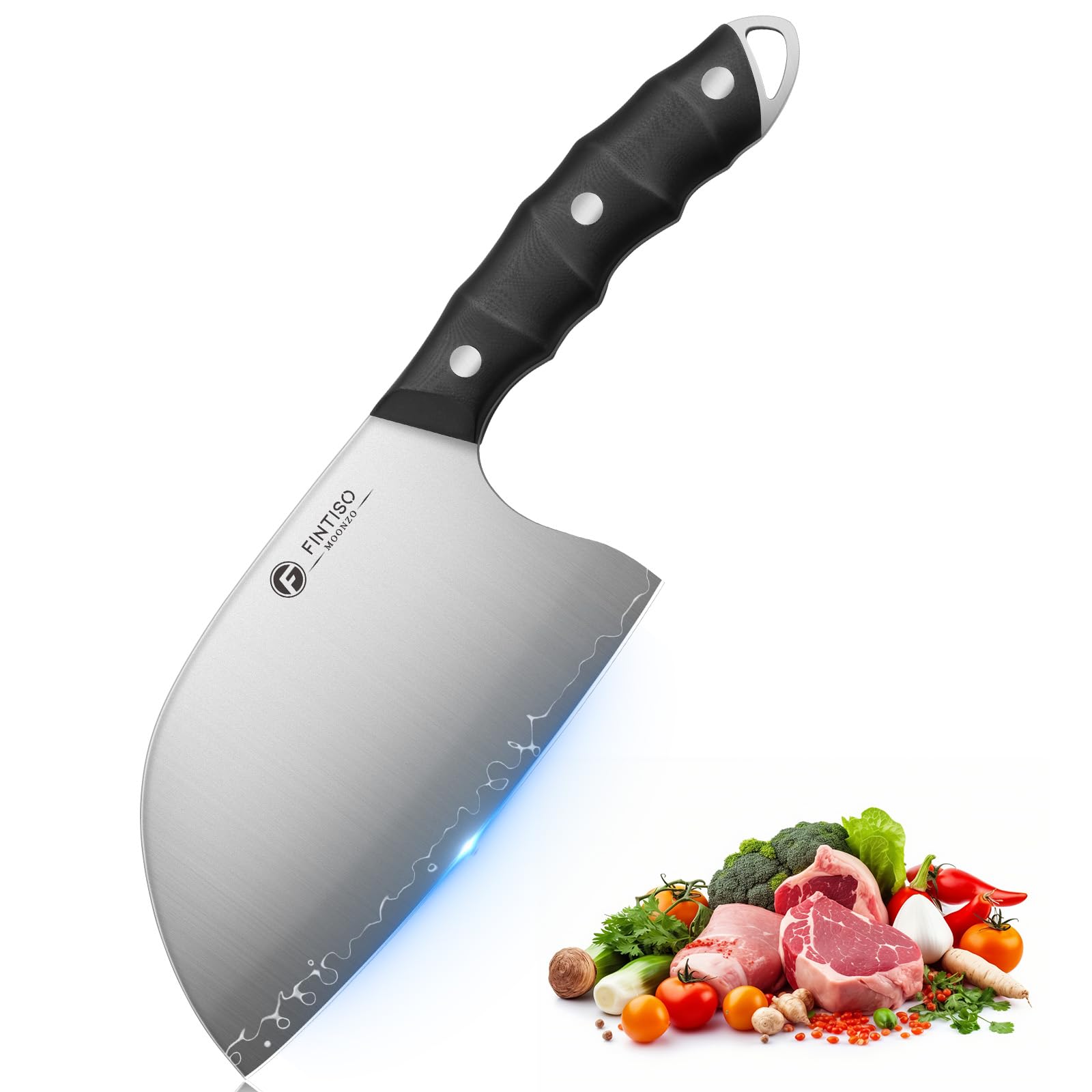 FINTISO 8" Chef Knife, S35VN Powder Steel Core Japanese Kitchen Knife — Amazon image 9
