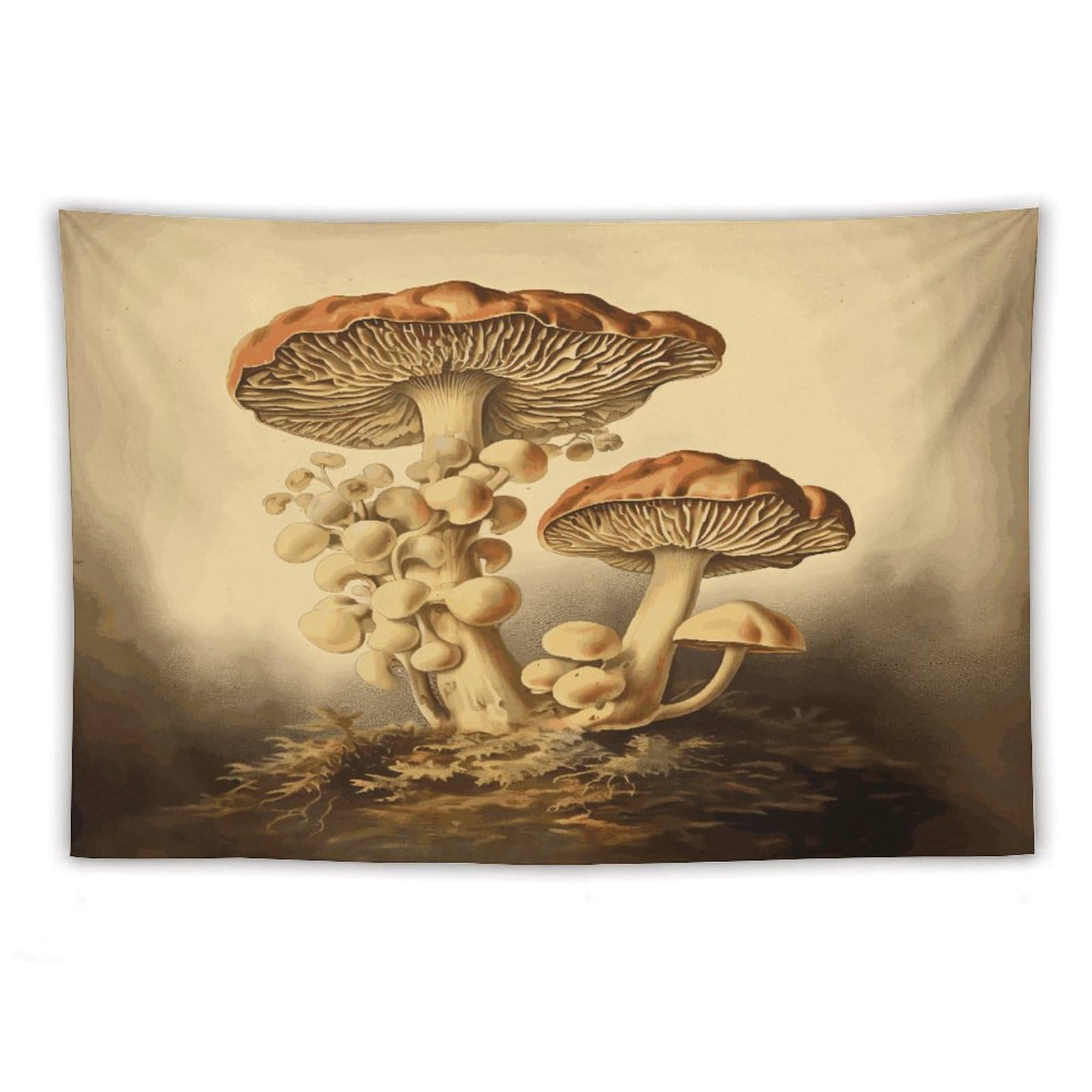 LDGSUPH Vintage Mushrooms Tapestry Wall Hanging Decor Anti-fading Aesthetic Wall Tapestries Fashion Wall Blanket Decor Modern Wall Art Tapestry for Bedroom Home Decor 60"x90"