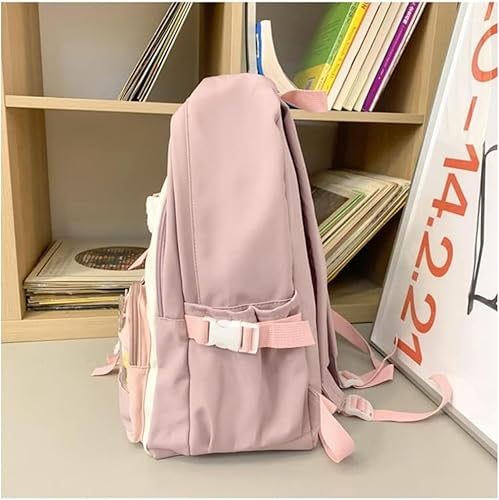 Miniatura 6 de Kawaii Laptop Backpack for Teens Girls Boys Cute Bookbag with 15.6 Inch Compartment(Pink)