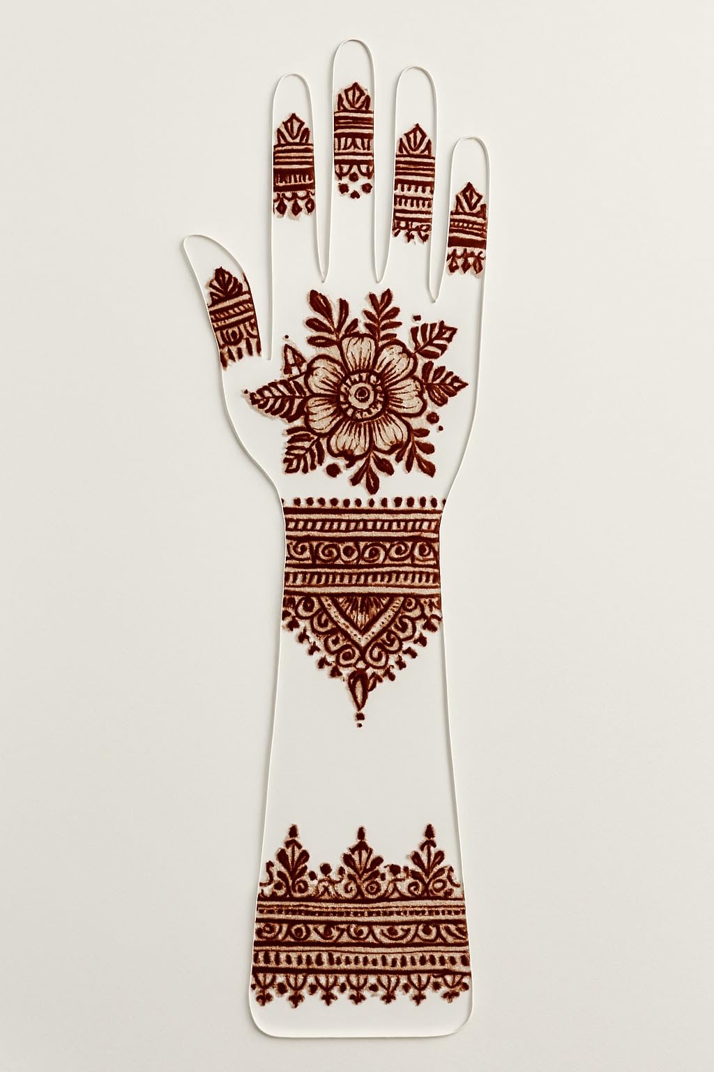 Acrylic Practice Hand 2 side for Henna, Temporary Tattoo, and Nail Art, Gift ...