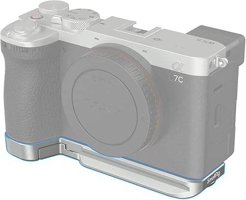 Miniatura 8 de SMALLRIG Placa base para Sony A7C IIA7CR, placa de montaje inferior (negro) con placa de liberación rápida incorporada para Arca, zócalo QD, ranura