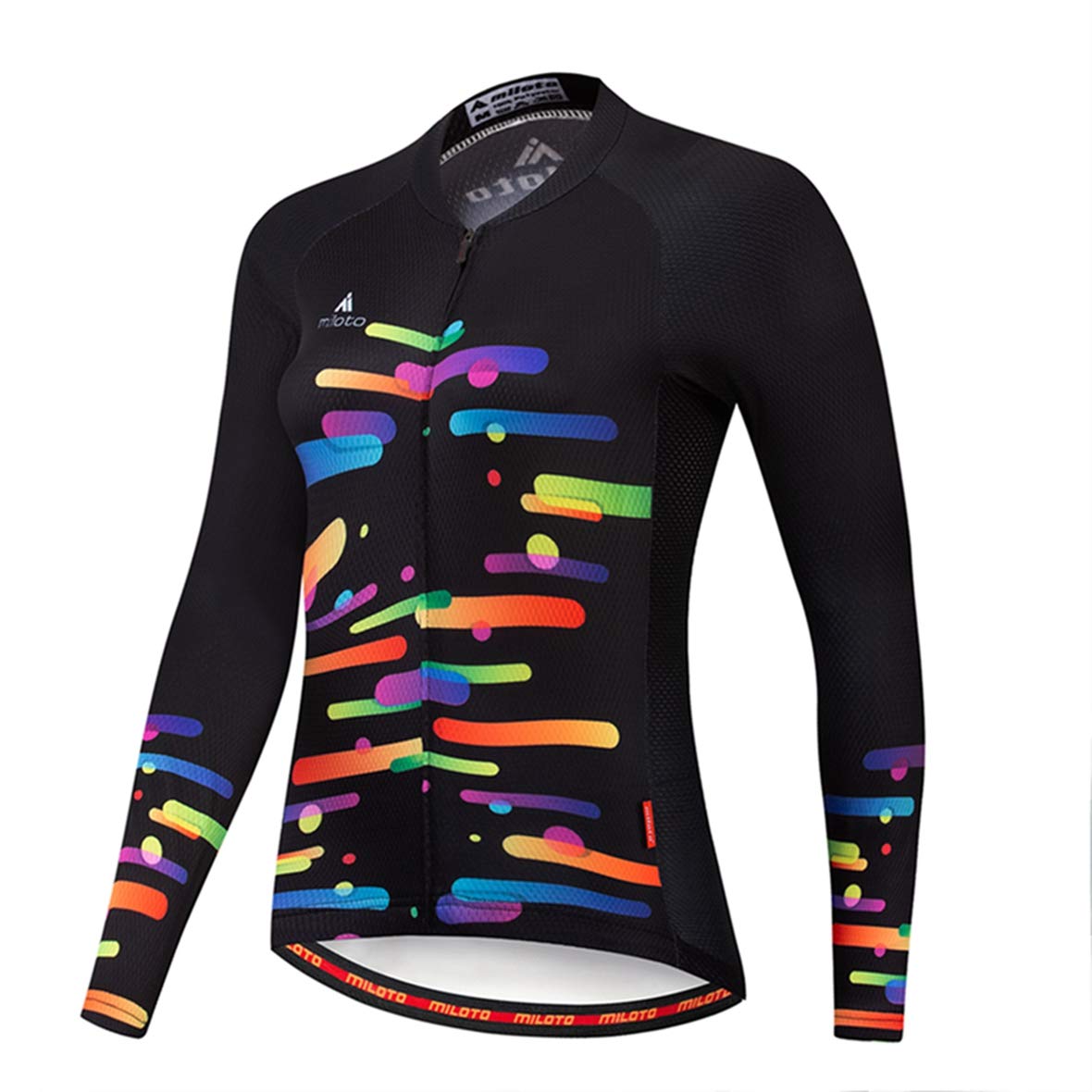 Maillot de cyclisme à manches longues pour femme Séchage rapide Respirant Vêtements de vélo de montagne