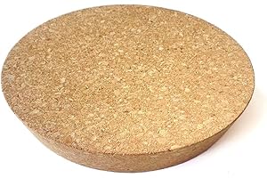 Tapered Cork Bung Wine Stopper with Sturdy Cork Lid for Bottles and Glass Jars