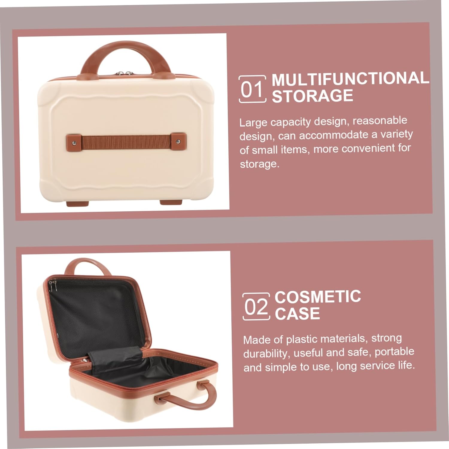 Makeup Storage Suitcase Mini Suitcase for Travel Women Portable Makeup Case Stylish Carry Bag