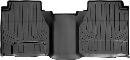 SMARTLINER Alfombrillas de suelo de ajuste personalizado, forro de segunda fila, color negro, compatibles con Nissan Frontier King Cab 2022-2023