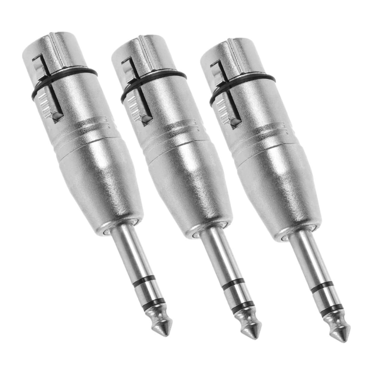 Angoily 5 Set Di Adattatori Per Connettori Per Cuffie Stereo Da Femmina A 1/4 Di Pollice Connettori Per Apparecchiature Audio 3 Pezzi*5