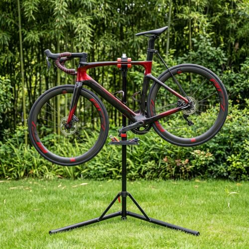Bike Repair Stand, 360° Clamp Hold & Height Adjustable, Foldable, 66 LBS - image 2