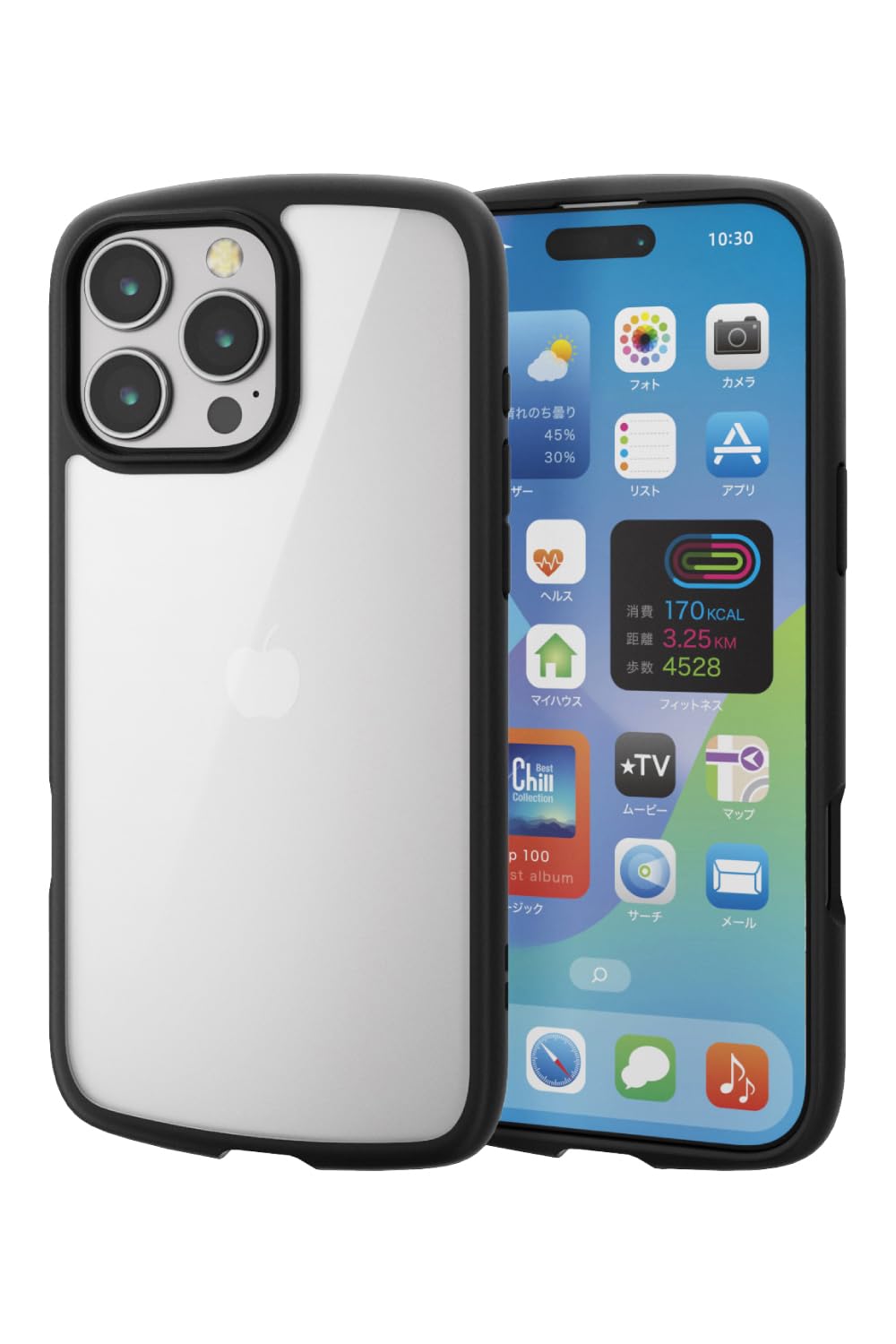 Amazon.co.jp: エレコム iPhone 16 Pro Max ケース クリア 耐衝撃 衝撃