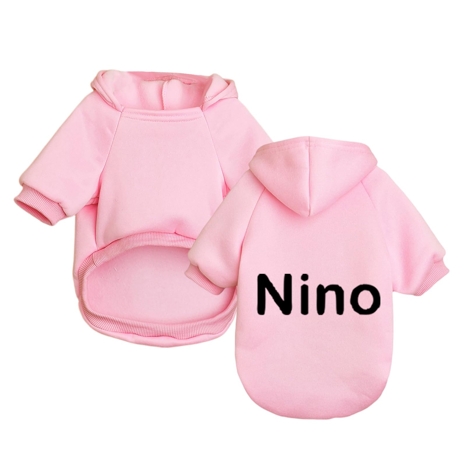 Custom Pet Sweatshirt with Name Personalised Dogs Casual Sweater Hoodie Warm Shirts for Dogs Cat Puppy