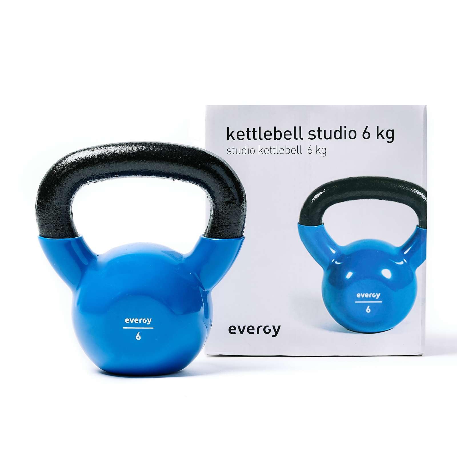 Kettlebell Studio evergy 6 KG Home. Pesa Rusa. Kettlebell Swing, Snatch, Clean,Press o Sentadilla. Pesos Fitness para Gym en casa. Kettlebells Crossfit. Pesas Rusas Gimnasio en casa.