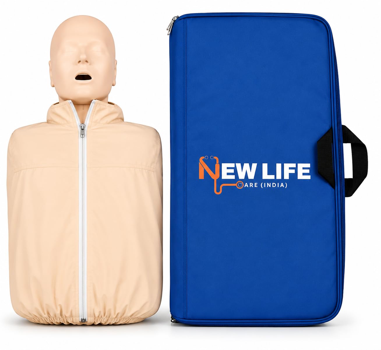 Medical CPR Training Mannequin Half Body with Feedback Indicators, Cardiopulmonary Resuscitation Manikin for First Aid, Nursing, Patient Education-picture-23