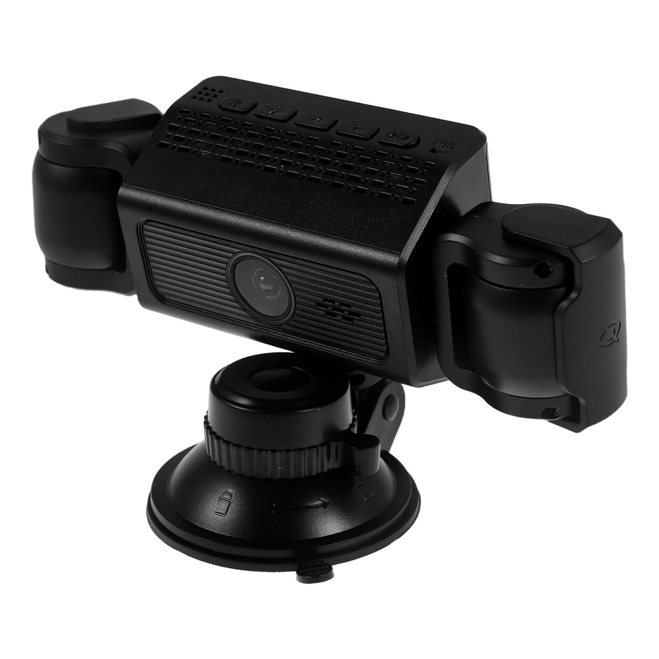 Alasum Cámara de Salpicadero para Coche, Cámara Grabadora de Tablero de Automóvil, Abs Negro, Visión Nocturna, Bloquea Archivos de Vídeo Críticos, para Instalaciones Interiores y Modo