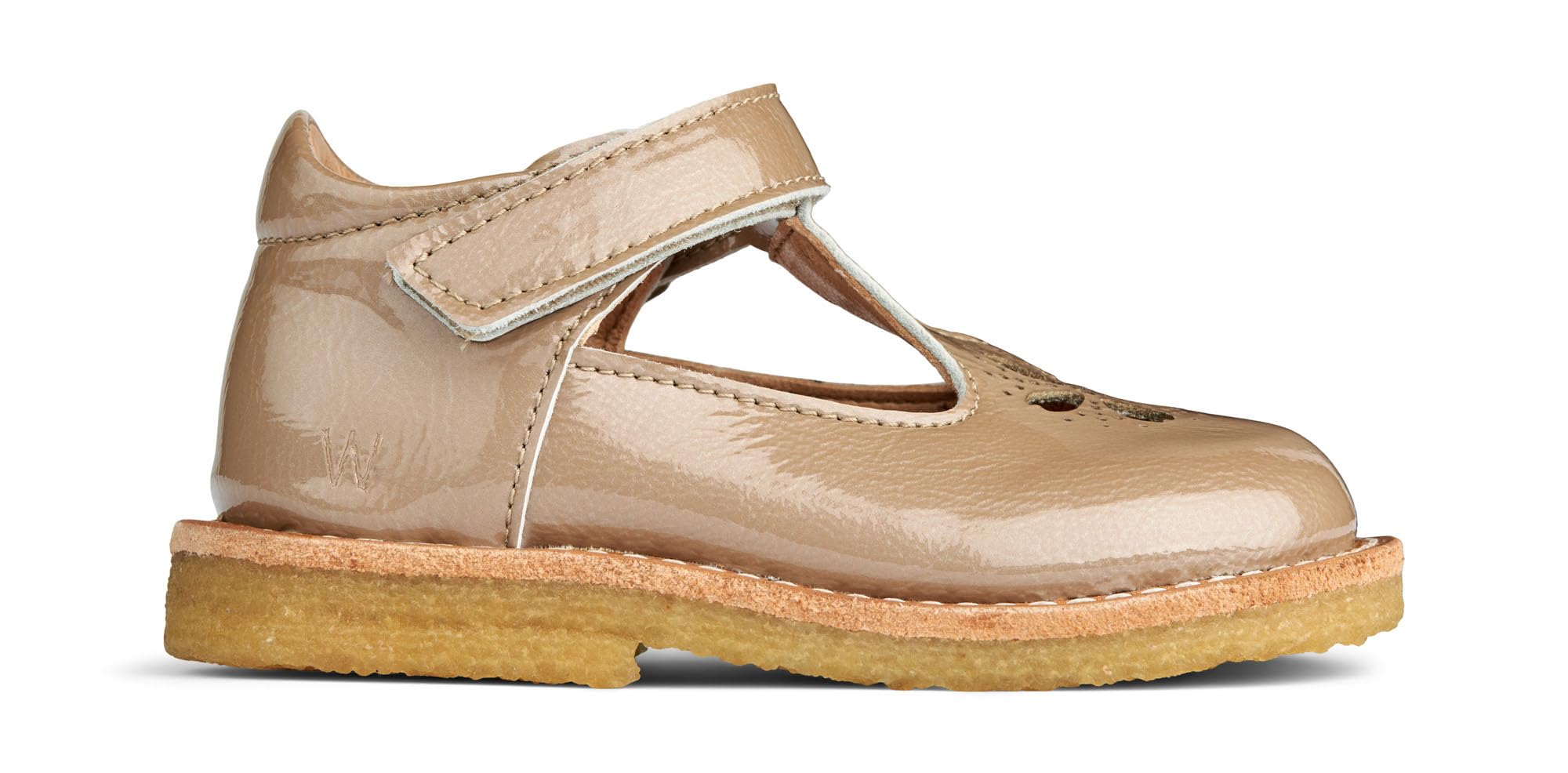 Wheat Scarpe Primi Passi Asta Mary Jane, 100% Pelle Brevettata, Traspiranti, Inizia a Camminare Unisex-Bambini e Ragazzi