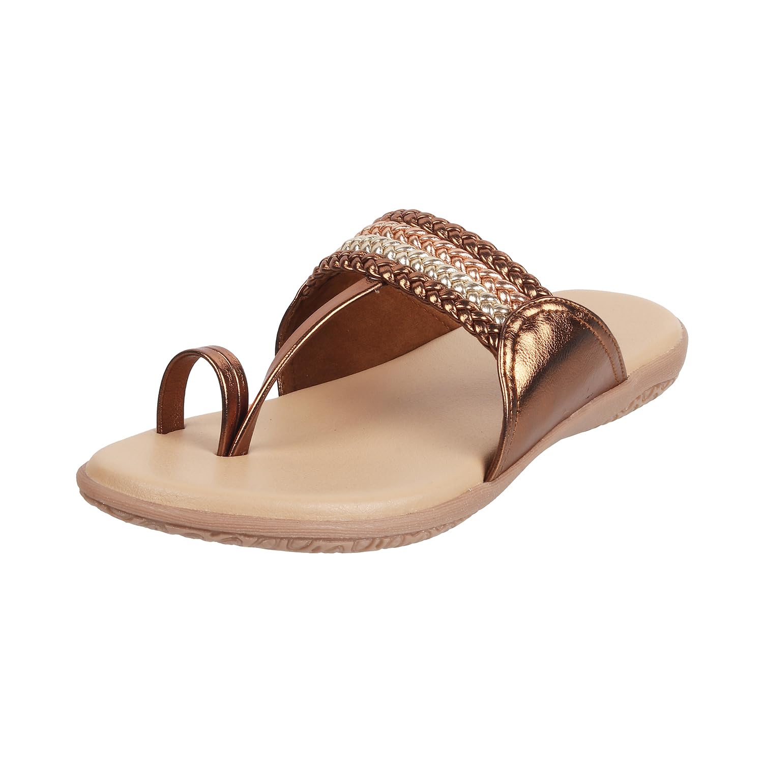 Walkway Women Bronze Synthetic Sandals - EU/39 UK/6-32-360 (B0CHQSFSHC) Amazon Price History, Amazon Price Tracker