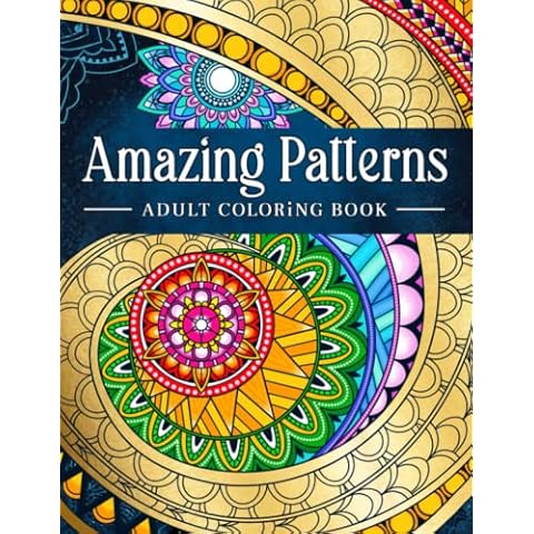 Amazing Patterns: Adult Coloring Book Cover