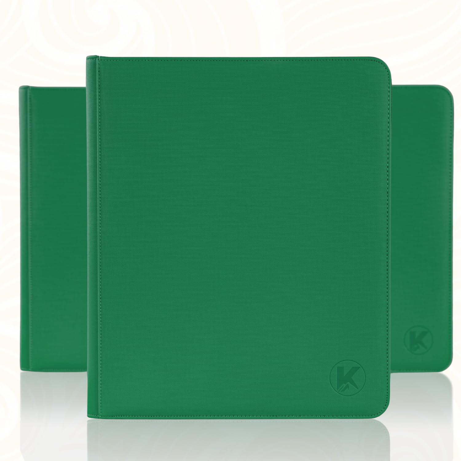 KUOOKING Toploader Binder - Holds 288+ Top Loaders for Cards, 9 Pocket Top Loader Binders with Sleeves for 3