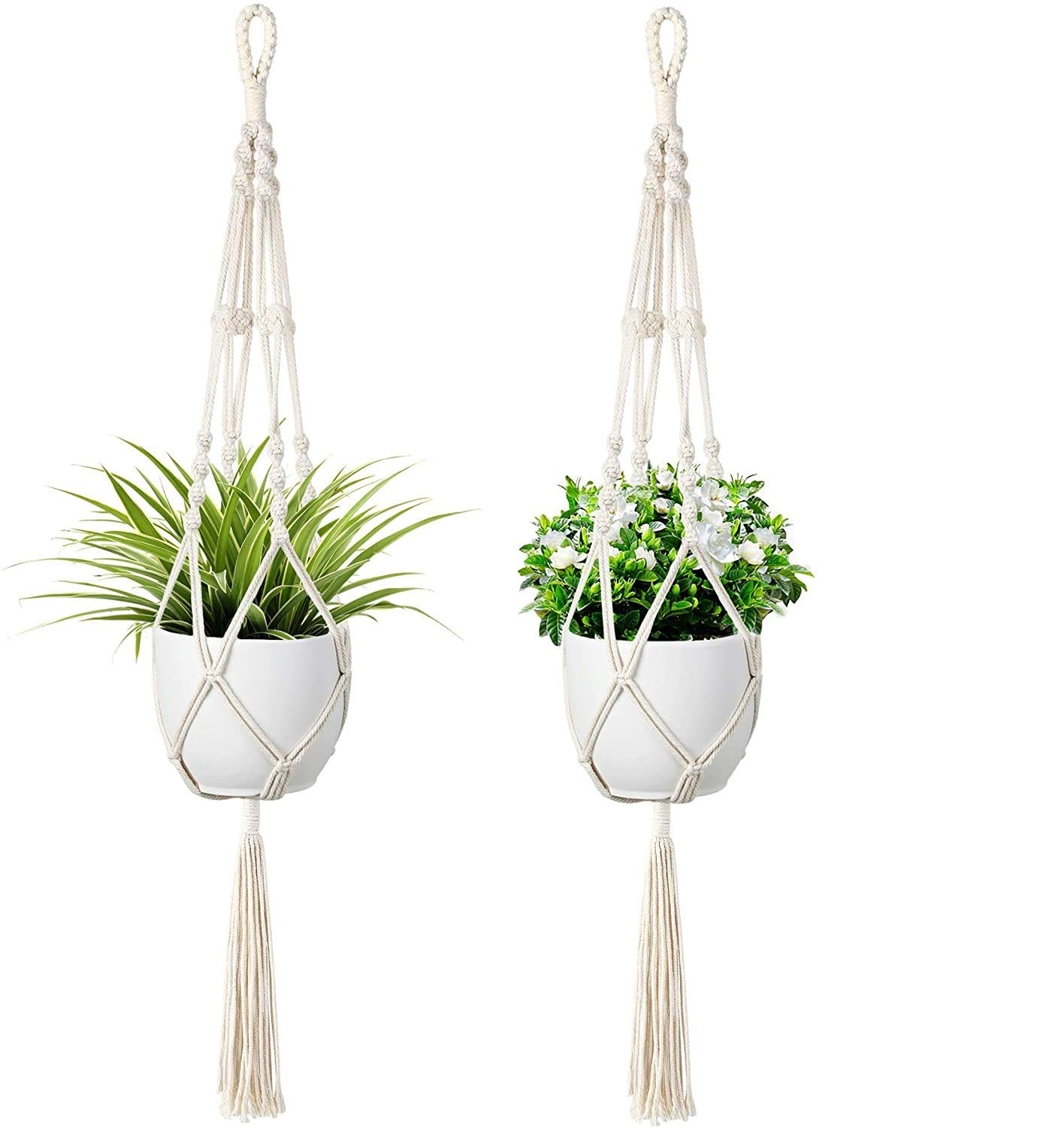 See full amazon price history chart for Modern Homes Natural Handmade Macrame Cotton Plant Hangers, Set of 2 Modern Homes Natural Handmade Macrame Cotton Plant Hangers, Set of 2 (B08YS4SR2M) Amazon Price History, Amazon Price Tracker