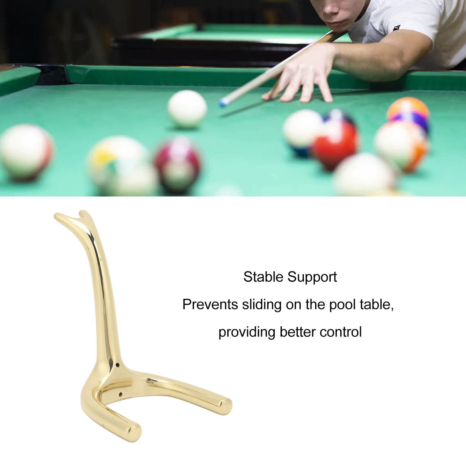 Tyenaza Queue De Billard Snooker, Tête De Pont De Queue De Billard, Accessoires De Table De Billard Portables à Enfiler, Repose-Queue Longue