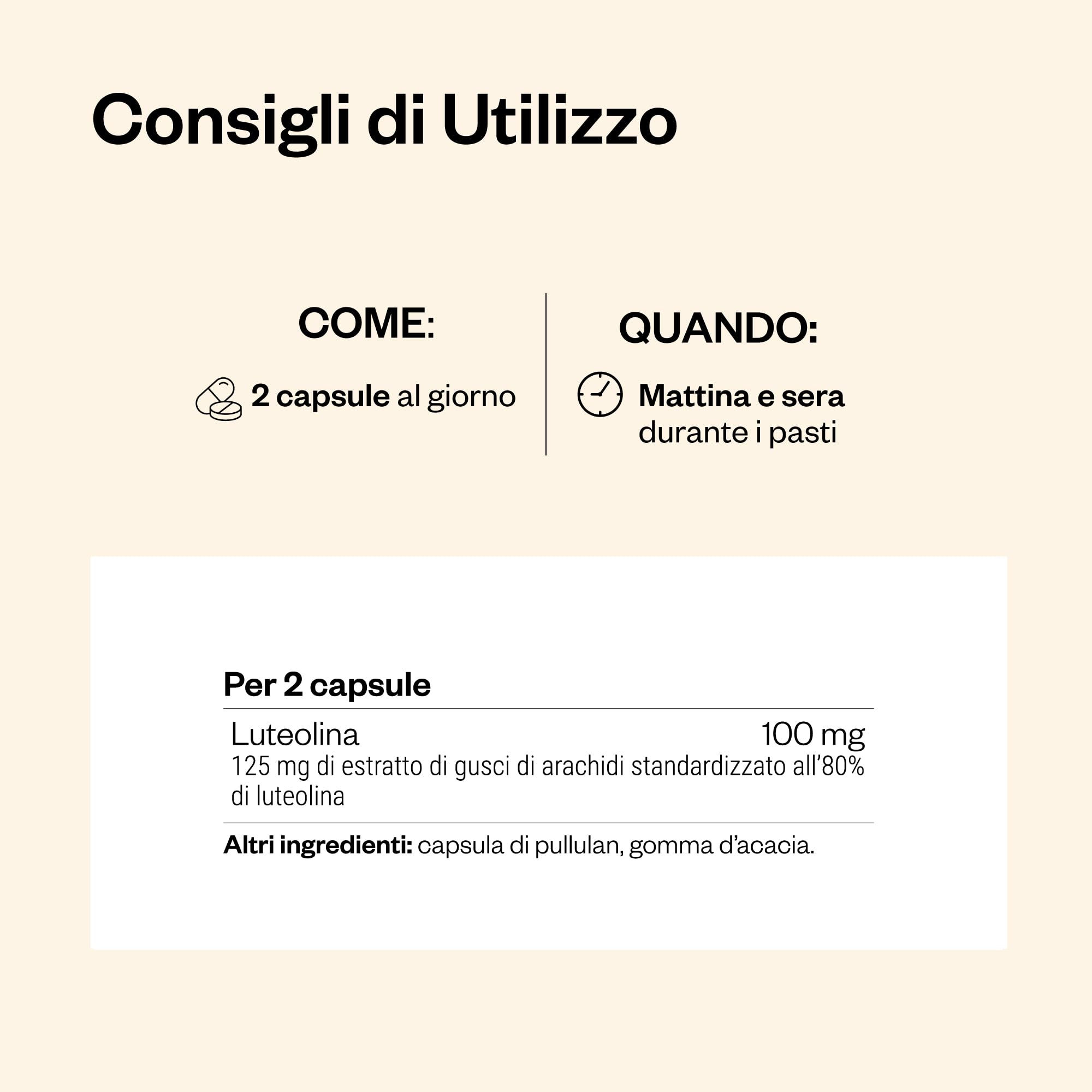 Luteolina - Flavone naturale con proprietà antiossidanti - Estratto naturalmente dai gusci di arachidi - Vegano - Senza glutine - Supersmart