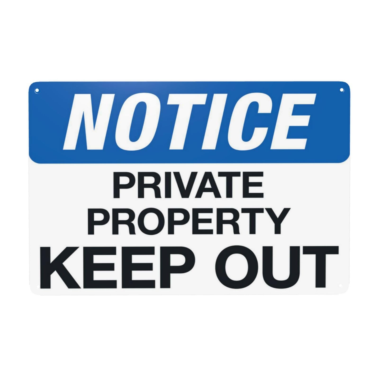 Private Property Forbidden Access Notice Sign, Vintage Community Site Reminder Decor 12x8 Inch