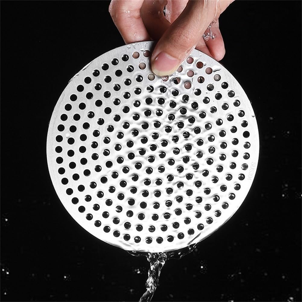 Sink Strainer, Stainless Steel Shower Sinks Strainer Drain Hair Filter Cover for Kitchen Bathroom Shower Bathtub, Only Cover(7.5cm)