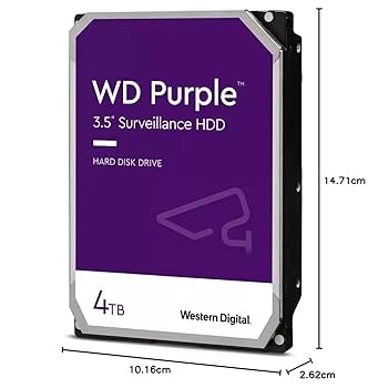 Western Digital 4TB WD Purple Surveillance Internal Hard