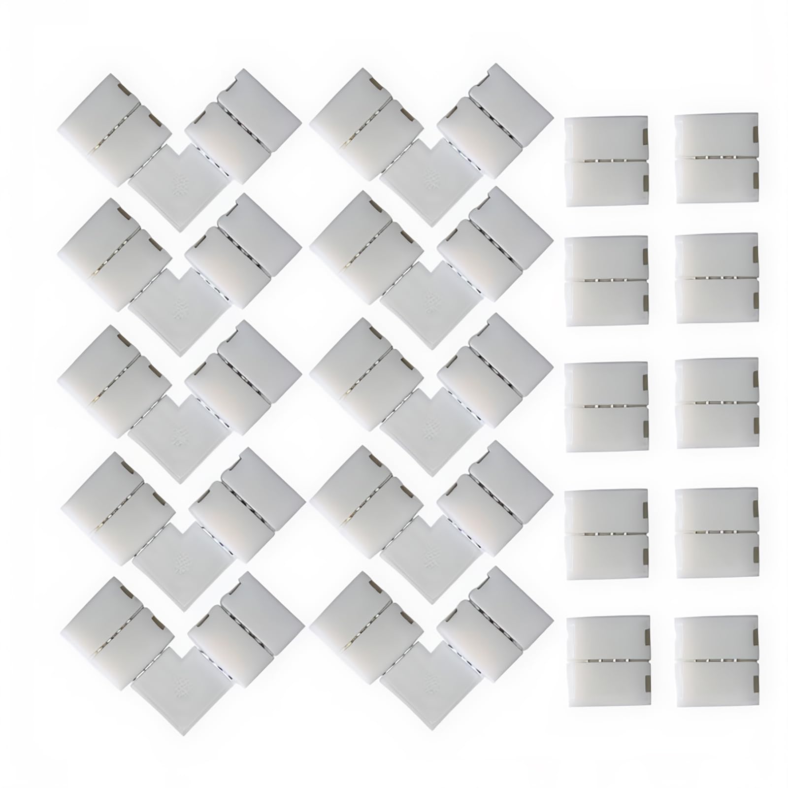 20Pcs 4-Pin LED Strip Connectors 10mm SMD 5050 RGB