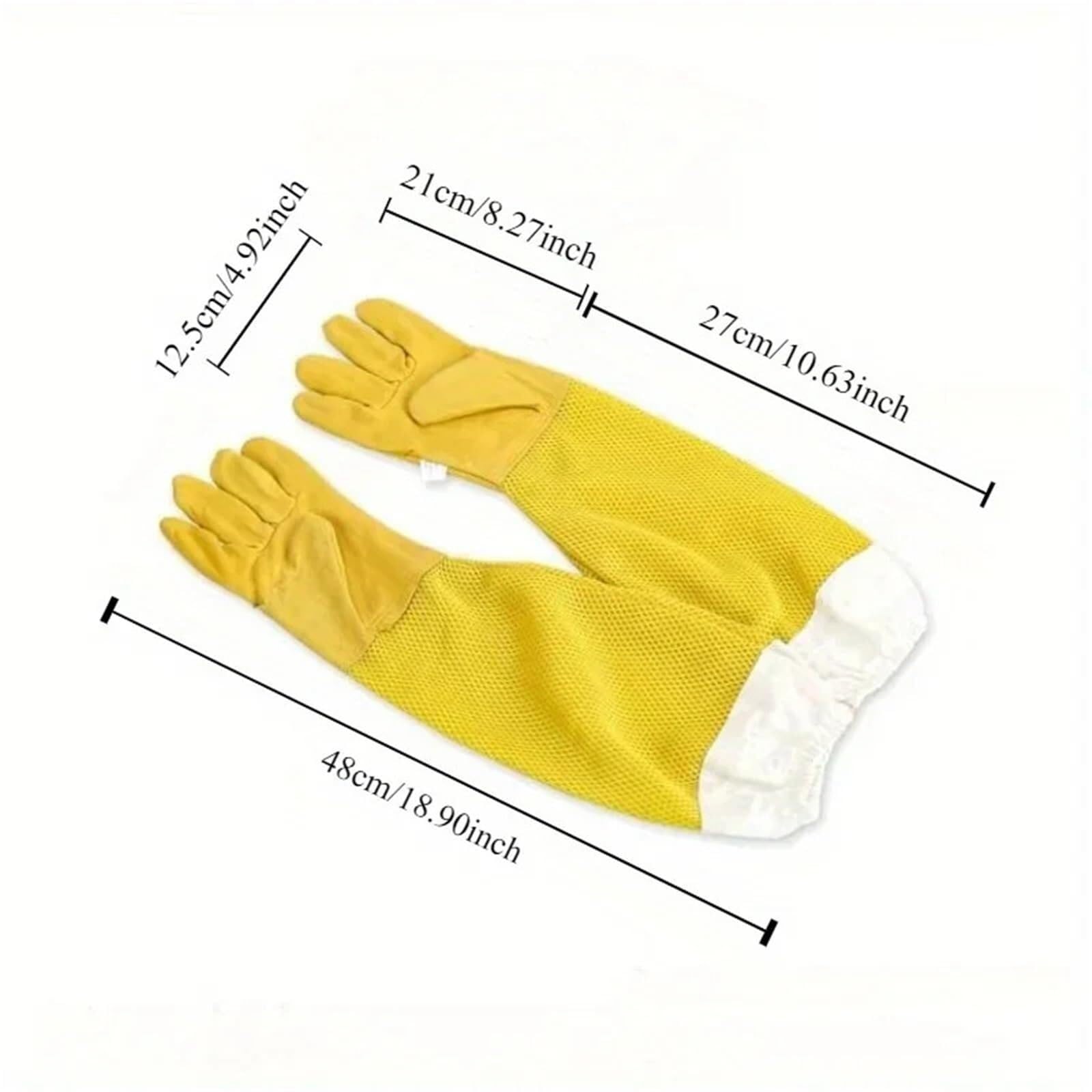 Strumenti per l'apicoltura, Guanti Antivento In Pelle Di Pecora Da 5 Pezzi, Coperture Protettive Professionali Per Apicoltori, Strumenti Ventilati E Per Alveare